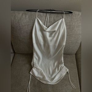 SLIP ON SILKY DRESS - M